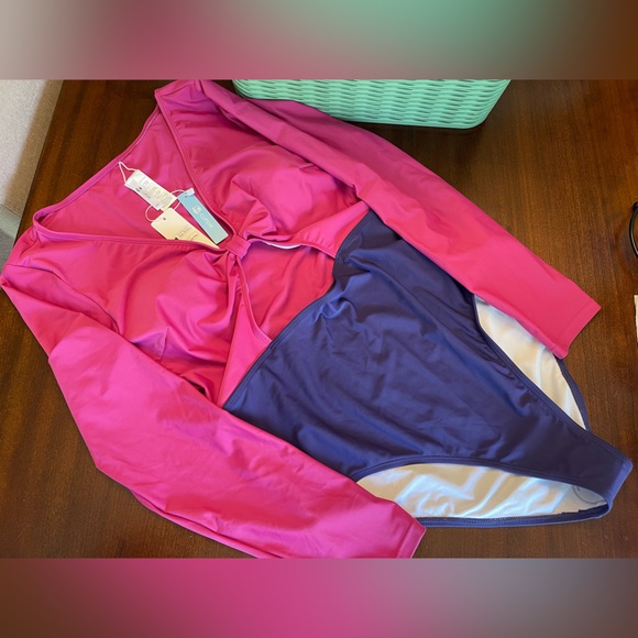 NWT Cupshe | Swim | Cupshe Long Sleeve One Piece Swimsuit - Picture 5 of 11